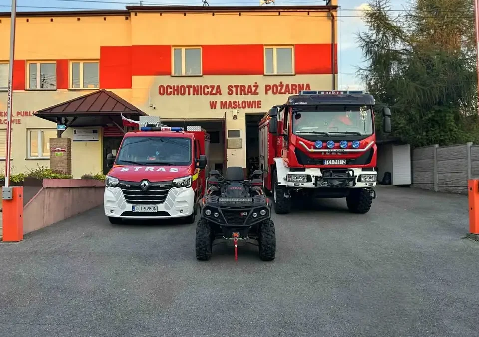 Uwięziony ptak w przepuście wentylacyjnym – akcja strażaków w Masłowie Pierwszym