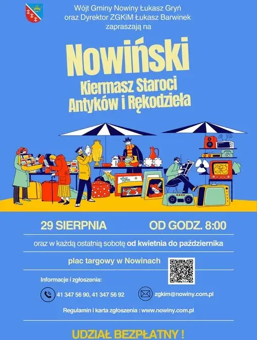 Kiermasz staroci w Nowinach: daj drugie życie przedmiotom ze strychu i garażu