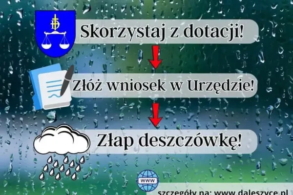 Nabór wniosków na dofinansowanie zakupu pojemników na deszczówkę do 31 sierpnia