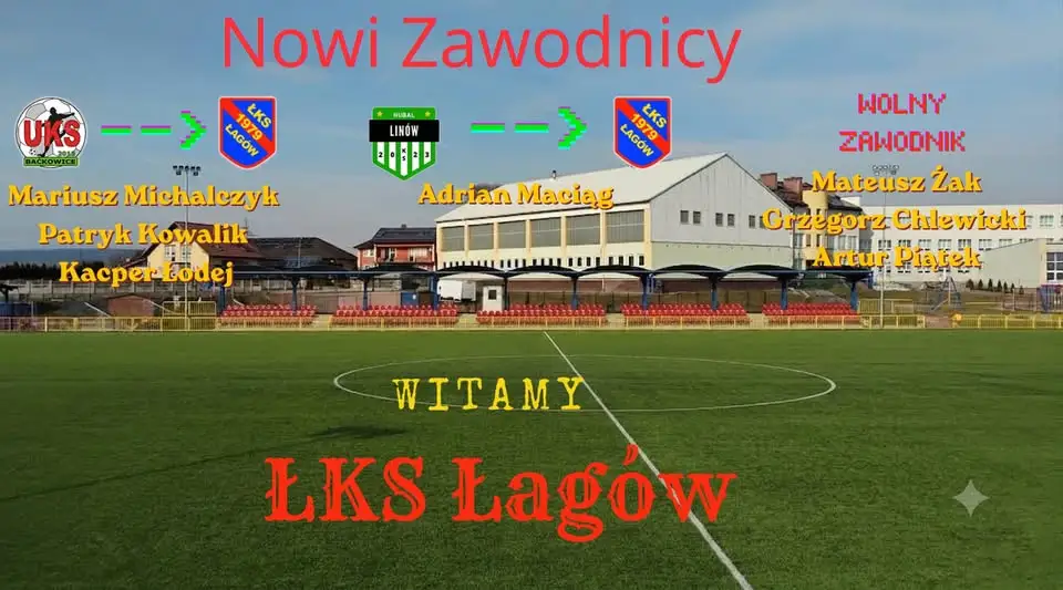 ŁKS Łagów prezentuje nowych zawodników na nadchodzący sezon