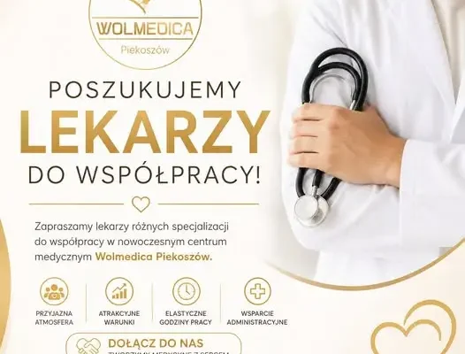 Przychodnia Wolmedica poszukuje lekarzy do współpracy