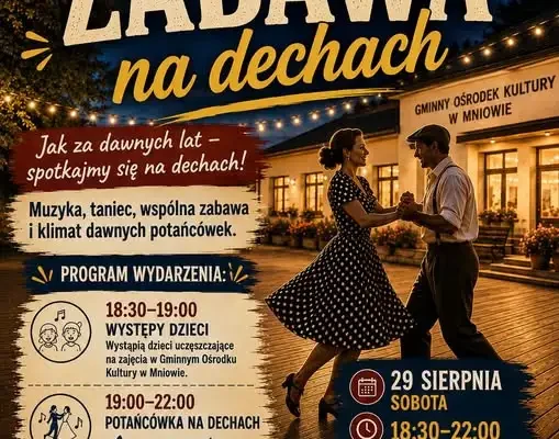 Zabawa na dechach w Mniowie – powrót do dawnych lat