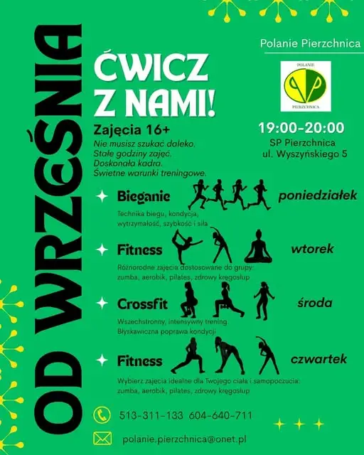 Rusza całoroczna oferta zajęć sportowych dla dorosłych w Pierzchnicy