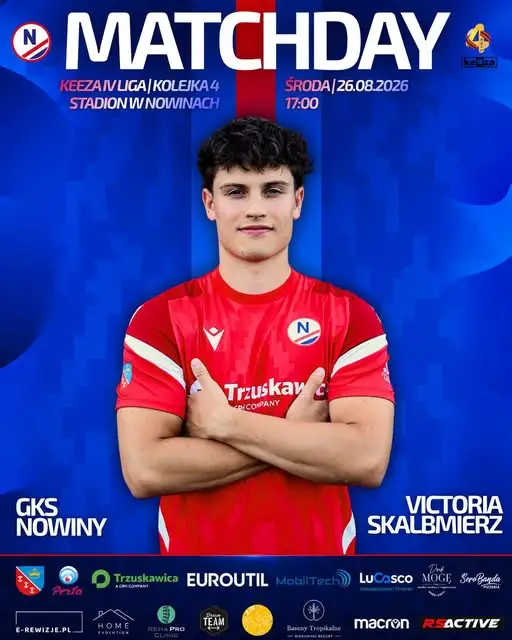 Victoria Skalbmierz zagra w Nowinach – zapowiedź 4. kolejki KEEZA IV ligi