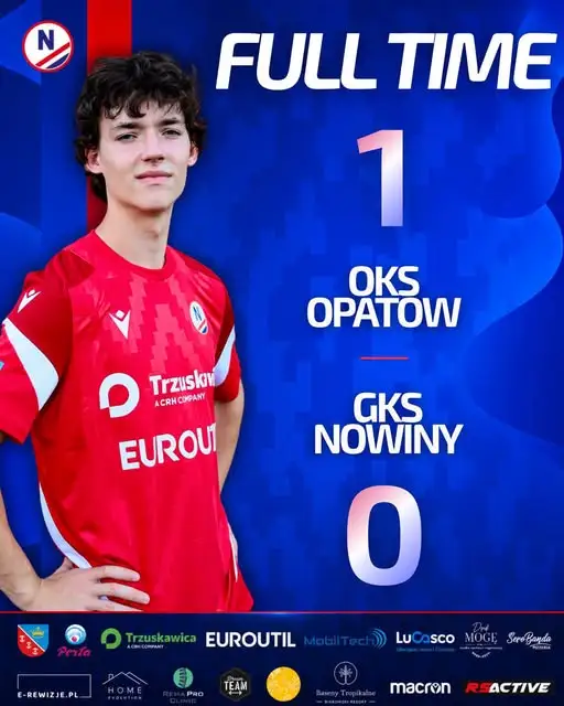 GKS Nowiny przegrywa w Opatowie po bramce w 80. minucie