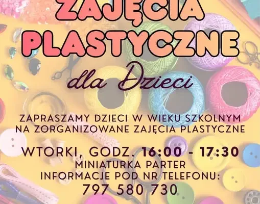 Zajęcia plastyczne dla dzieci w GOK Nowiny – start już wkrótce