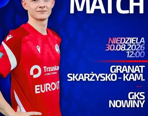 GKS Nowiny zagra w niedzielę w Szydłowcu z Granatem Skarżysko-Kamienna