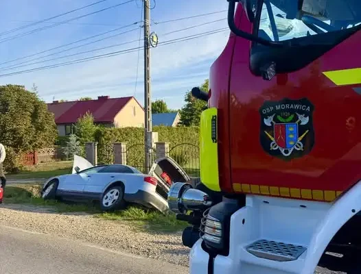 Wypadek na ul. Chęcińskiej w Brzezinach – interwencja służb
