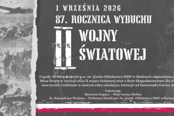 87. rocznica wybuchu II wojny światowej – uroczystości w Bielinach