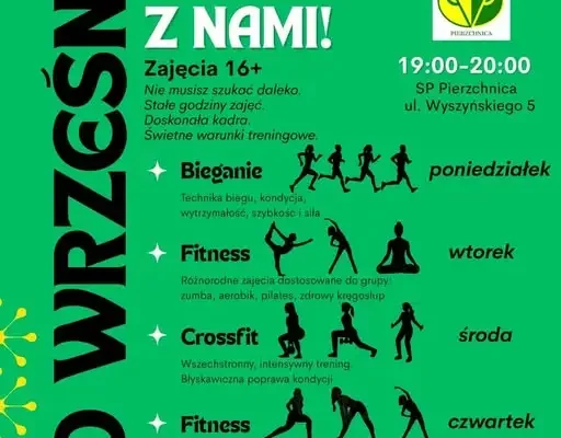 Ruszają regularne zajęcia sportowe w Pierzchnicy – od poniedziałku dla osób 16+