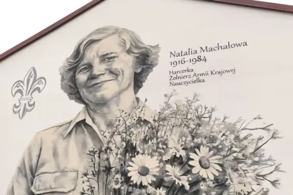 Łopuszno: mural i wydarzenie ku czci druhny Natalii Machałowej
