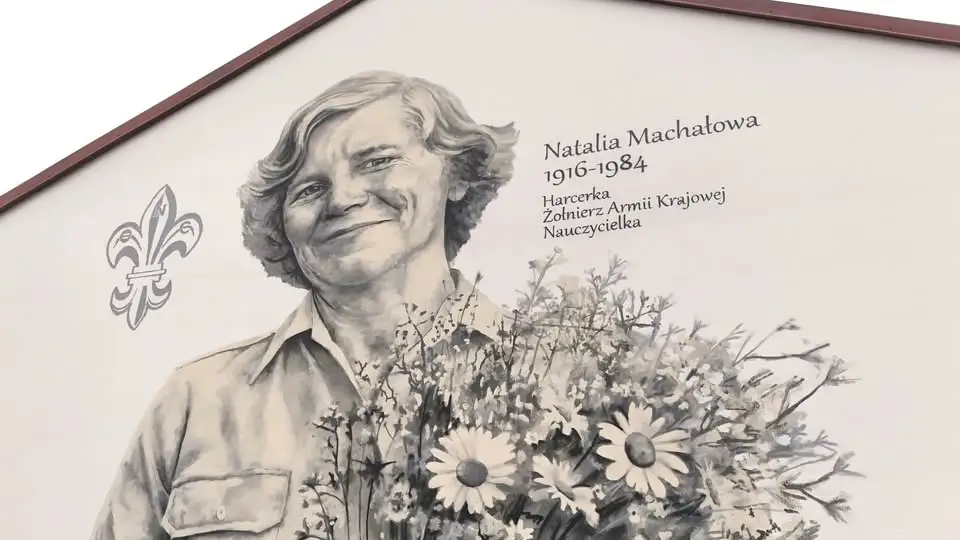 Łopuszno: mural i wydarzenie ku czci druhny Natalii Machałowej