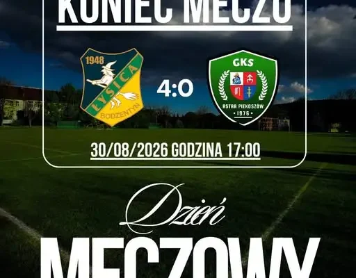 Lubianka Bodzentyn rozbija 4ECO Astra Piekoszów 4:0 w meczu klasy okręgowej
