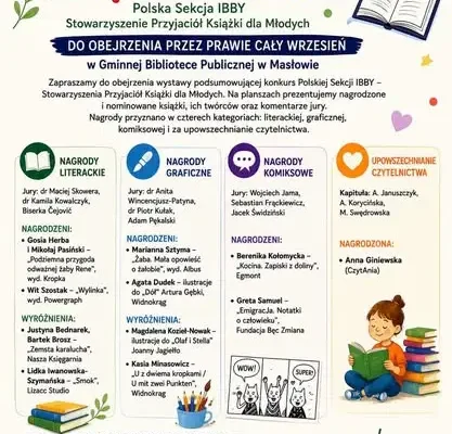 Książka Roku 2025 – wystawa w bibliotece w Masłowie