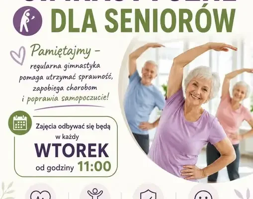 Bezpłatna gimnastyka dla seniorów w Łopusznie – ruszą zajęcia w MGOK