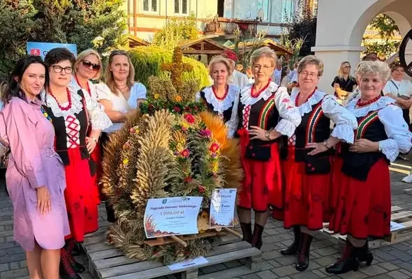 Gmina Górno z II miejscem w konkursie na najpiękniejszy wieniec dożynkowy