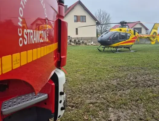 Druhowie z OSP Strawczyn dwukrotnie ratowali życie tego samego dnia