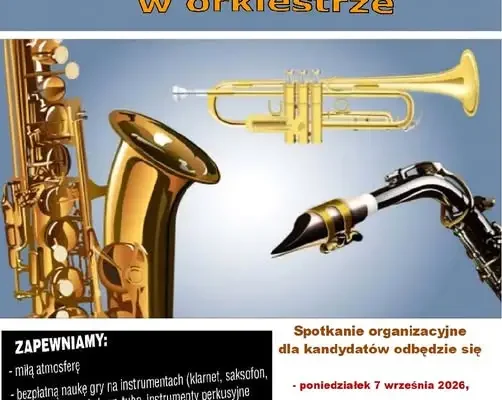 Darmowa nauka gry na instrumentach dętych i perkusji – zapisy trwają