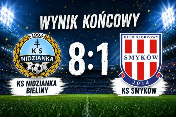 Nidzianka Bieliny rozbija rywala 8:1 w meczu klasy A