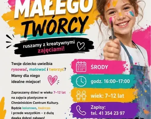 Akademia Małego Twórcy – nowe zajęcia plastyczne dla dzieci w Chmielniku