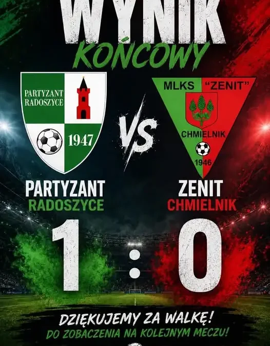 Zenit Chmielnik uległ Partyzantowi Radoszyce, ale walczył do końca