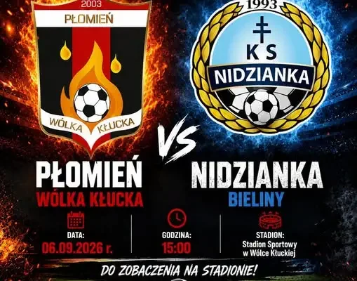 Nidzianka Bieliny zagra na wyjeździe z beniaminkiem Płomieniem Wólka Kłucka