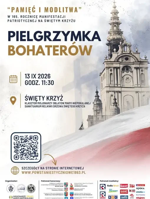 Pielgrzymka Bohaterów na Świętym Krzyżu – 165. rocznica manifestacji patriotycznej