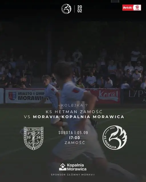 Piłkarze z Morawicy zagrają w Zamościu z Hetmanem w 7. kolejce III ligi