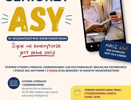 Konkurs dla seniorów z województwa świętokrzyskiego – pokaż swoją pasję!