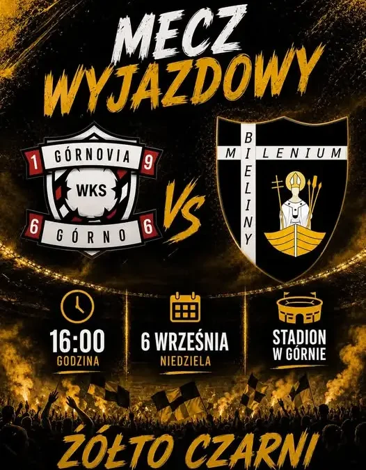 Górnovia Górno vs KKS Milenium Bieliny – niedzielny mecz z transmisją na żywo