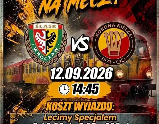 Kibice z Daleszyc pojadą specjalnym autokarem na mecz do Wrocławia