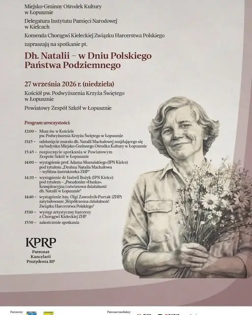 Łopuszno uczci pamięć druhny Natalii Machałowej. Odsłonięcie muralu już w niedzielę
