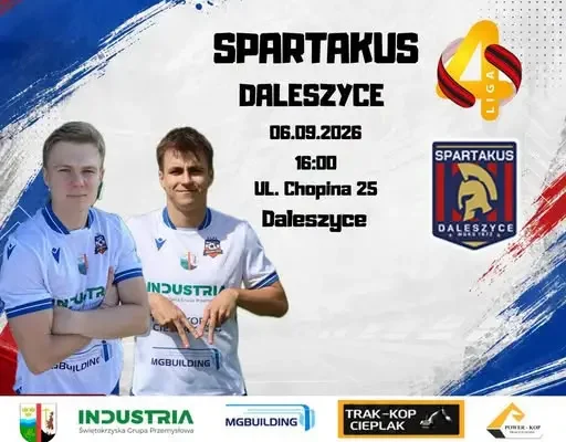 Wicher Miedziana Góra zagra na wyjeździe ze Spartakusem Daleszyce