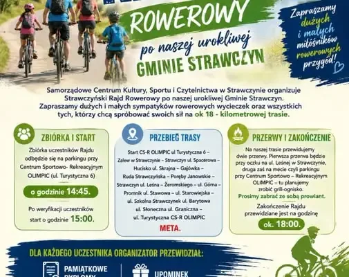 Strawczyński Rajd Rowerowy 2026 – zapraszamy na wspólną przejażdżkę