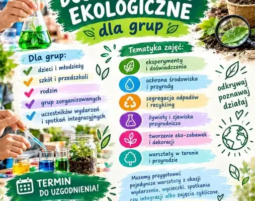 Ekologiczne warsztaty dla grup w Oblęgorze – zapisy trwają