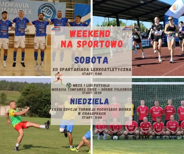 Sportowy weekend w Gminie Morawica: Spartakiada, futsal i Turniej Pochyłego Boiska