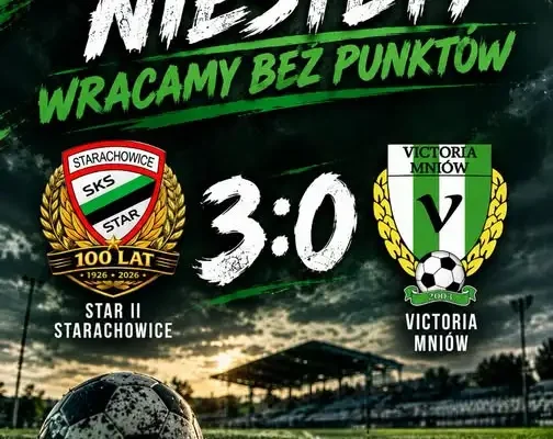 Porażka Victorii Mniów w 4. kolejce – bez punktów z rezerwami Staru Starachowice