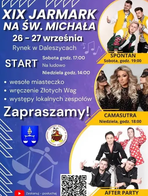 XIX Jarmark na św. Michała w Daleszycach – dwa dni pełne atrakcji