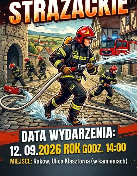 Gminne Zawody Strażackie w Rakowie – już dziś o 14:00