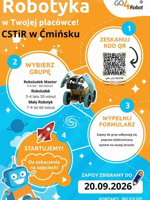 Pokazowe zajęcia z robotyki dla dzieci na Podgród 57 – dziś o 16:30