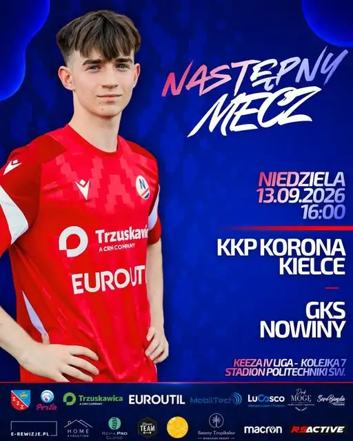GKS Nowiny zagra w Kielcach z Koroną – niedzielny mecz wyjazdowy