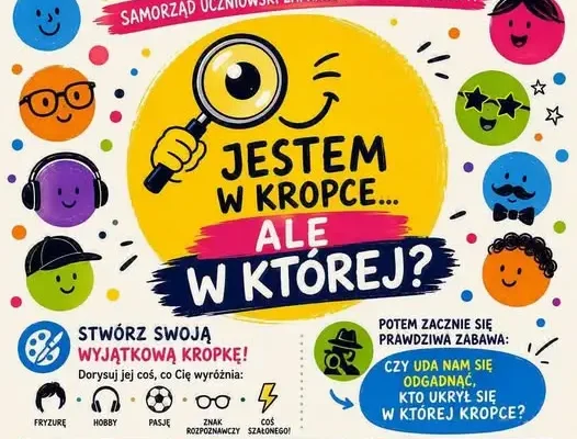 Dzień Kropki 2026 – Samorząd Uczniowski zaprasza do wspólnej zabawy