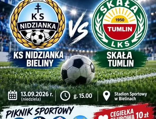 Piknik sportowy i mecz ligowy Nidzianki Bieliny już w niedzielę