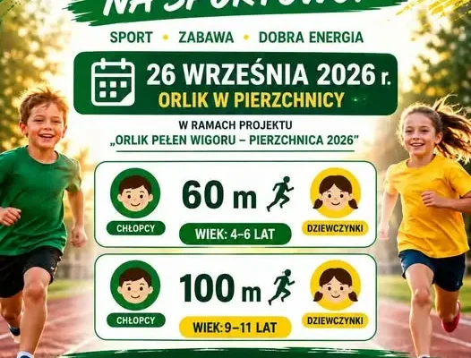 Orlik w Pierzchnicy zaprasza na finałowe biegi dziecięce