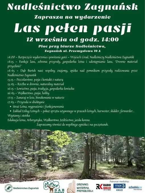„Las Pełen Pasji” w Zagnańsku – piknik rodzinny już dziś