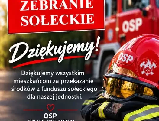 Zebranie sołeckie w Mniowie: OSP otrzymała środki z funduszu sołeckiego na 2027 rok