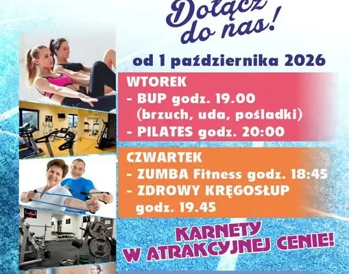 Nowy sezon fitness w Chęcinach – zapisy ruszają 1 października 2026
