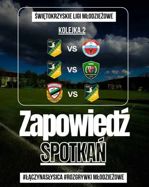 Weekendowe mecze drużyn młodzieżowych Łysicy Bodzentyn