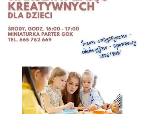 Nowiny: startują warsztaty kreatywne dla dzieci w Gminnym Ośrodku Kultury