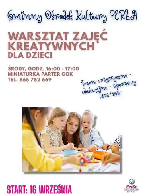 Nowiny: startują warsztaty kreatywne dla dzieci w Gminnym Ośrodku Kultury